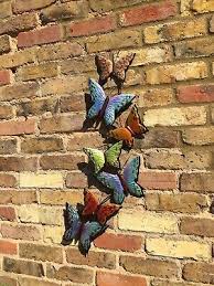 7 Coloured Erfly Wall Art Garden