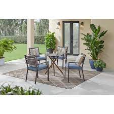 Hampton Bay Rocky Mount Round Metal 27 In Outdoor Bistro Table