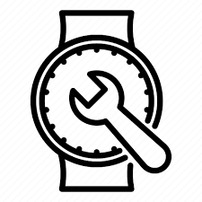 Hand Logo Repair Watch Wrench Icon