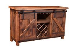 Sliding Barn Door Bar And Wine Cabinet