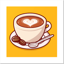 Coffee Time Cartoon Vector Icon