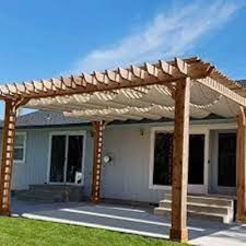 Ms Coated Retractable Roof Pergola For