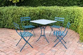 Vintage Style Zinc Topped Table 4 Chairs