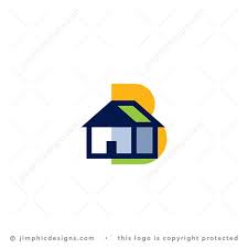 Letter B House Logo Jimphic Designs