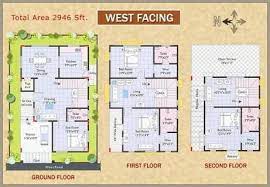West Facing House Plan In Small Plots