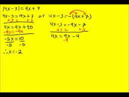 Absolute Value Solving Absolute Value