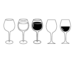 Premium Vector Set Of Wine Glass Icon