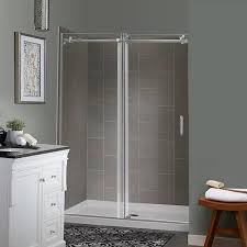 Center Drain Alcove Shower Stall Kit