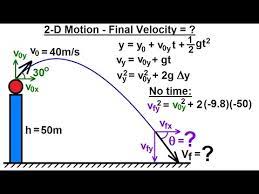 Physics 3 Motion In 2 D Projectile