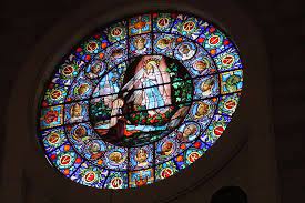 A Round Stained Glass Window Picture