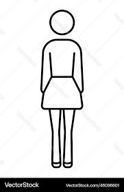 Modern Man Icon Pictogram Bathroom Sign