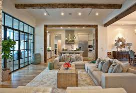 homes with exposed wooden beams are