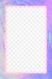 Pink Neon Frame Png Holographic Purple