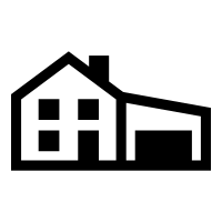 House With Garage Icons Free Svg