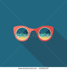 Sunglasses Beach Reflection Flat Square