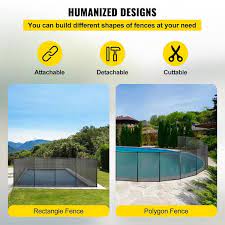 Vevor Swimming Pool Security Fence Removable Pool Fence 4 X 96 Ft For In Ground Kcxycwlb496ftal3vv0