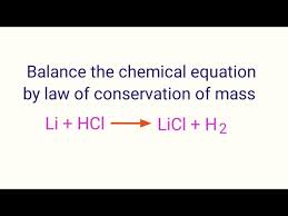 Li Hcl Licl H2 Balance The Chemical