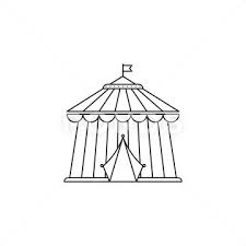 Circus Icon Vector Linear Design