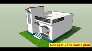 600 Sq Ft 2bhk House Plan Ii 600 Sq Ft