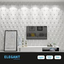 Art3dwallpanels White 19 7 In X 19 7 In Pvc 3d Wall Panel Interior Wall Decor 3d Textured Wall Panels Pack 12 Tile 32 Sq Ft Case A10hd055