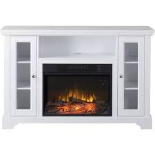 White Electric Fireplace Tv Stand