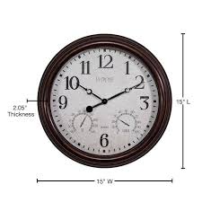 Indoor Outdoor Quartz Wall Clock