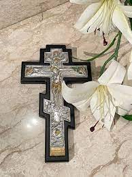 Antique Crucifix Cross Orthodox Icon