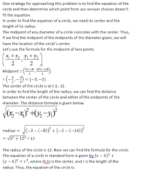 How To Find The Equation Of A Circle