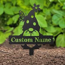 Customizable Garden Gnome Plant Markers