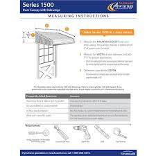 Door Canopy Aluminum Fixed Awning