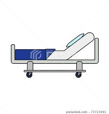 Hospital Bed Icon Stock Ilration