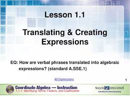 Ppt Lesson 1 1 Translating Amp