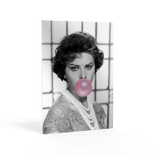 Beautiful Sophia Loren Pink Bubble Gum