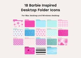 Barbie Inspired Desktop Folders For Mac