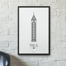 Philadelphia Icon City Print Minimalist