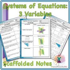 Variables Scaffolded Notes