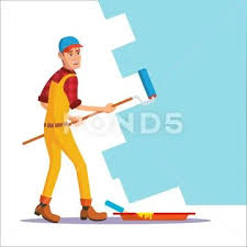 Professional Painter Vector Painting