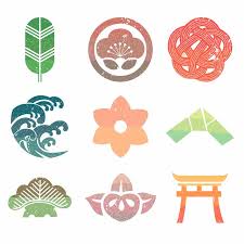 Japanese Icon Symbol Vector Green Leaf