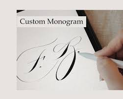 Custom Calligraphy Monogram Logo