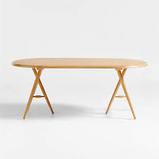 Malin 72 Ash Wood Oval Dining Table