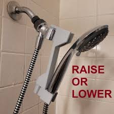 Shower Head Height Adjuster To Raise Or