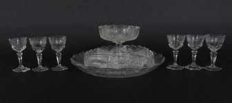 Cut Glass Sectioned Serving Tray