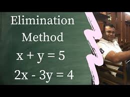 Elimination Method X Y 5 And 2x 3y