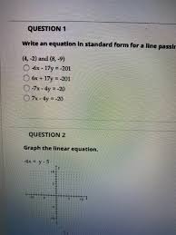 Solved Question 1 Write An Equation In