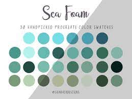 Sea Foam Procreate Color Palette 30