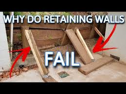 Wood Retaining Walls Fail No Drainage