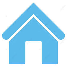 Home Flat Blue Color Icon Cabin