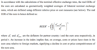 Real Effective Exchange Rate And