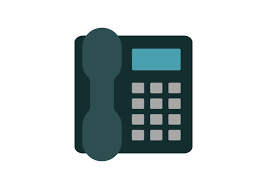 Landline Phone Flat Vector Icon