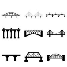 Bridge Icon Vector Art Graphics